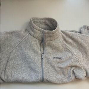 Columbia Soft Gray Fleece Jacket